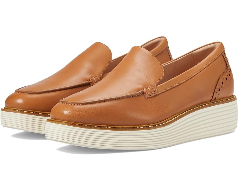 

Лоферы Cole Haan Originalgrand Platform Venetian Loafer, цвет Pecan/Ivory