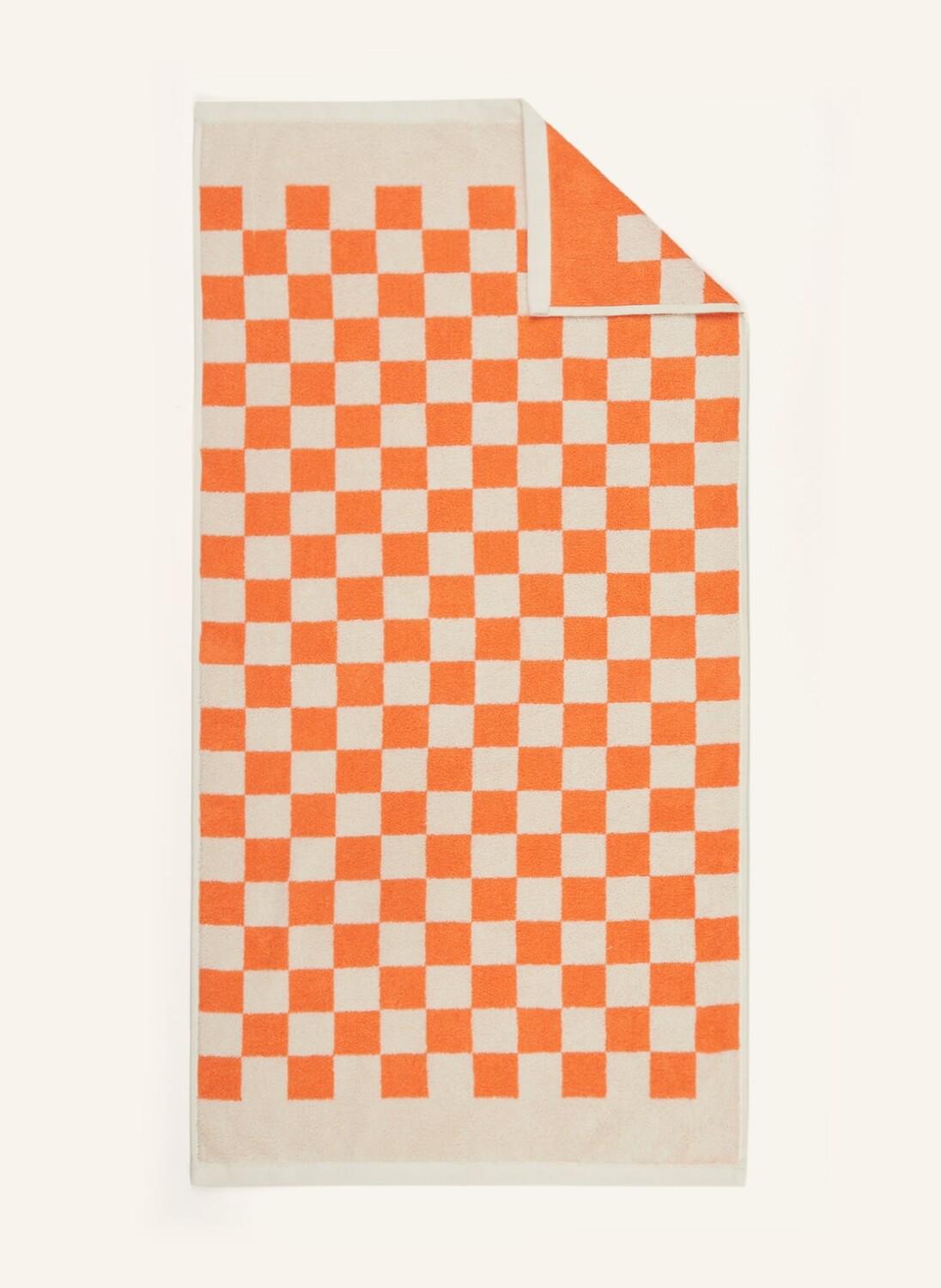 

Полотенце для рук Marc O'Polo CHECKER, 50x100 см, цвет ecru/orange