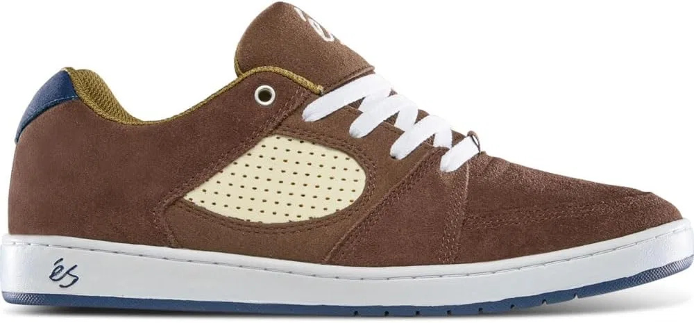 Мужские скейтбордистские кроссовки SES Creative Accel Slim éS, Brown, Light Brown, Blue — фото 3