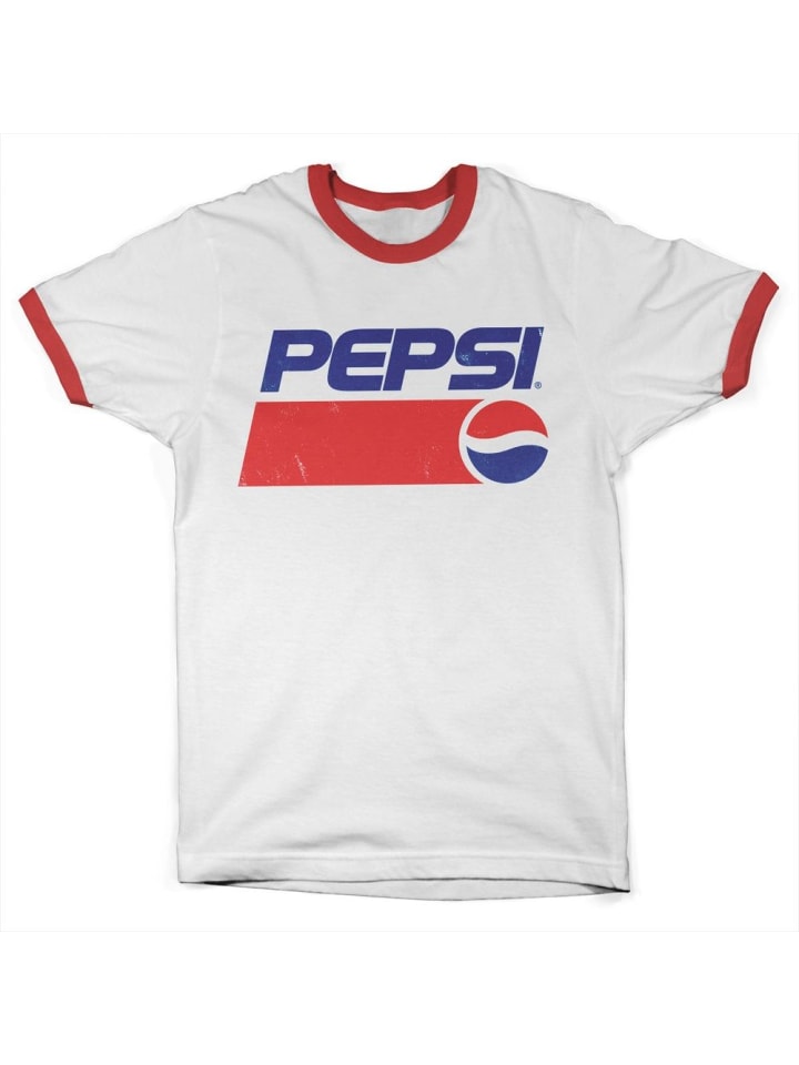 

Футболка Classic Washed Logo Ringer Tee Pepsi Co, белый
