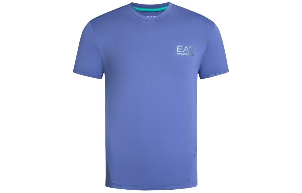 

Футболка мужская фиолетовая EA7 SS24 EMPORIO ARMANI