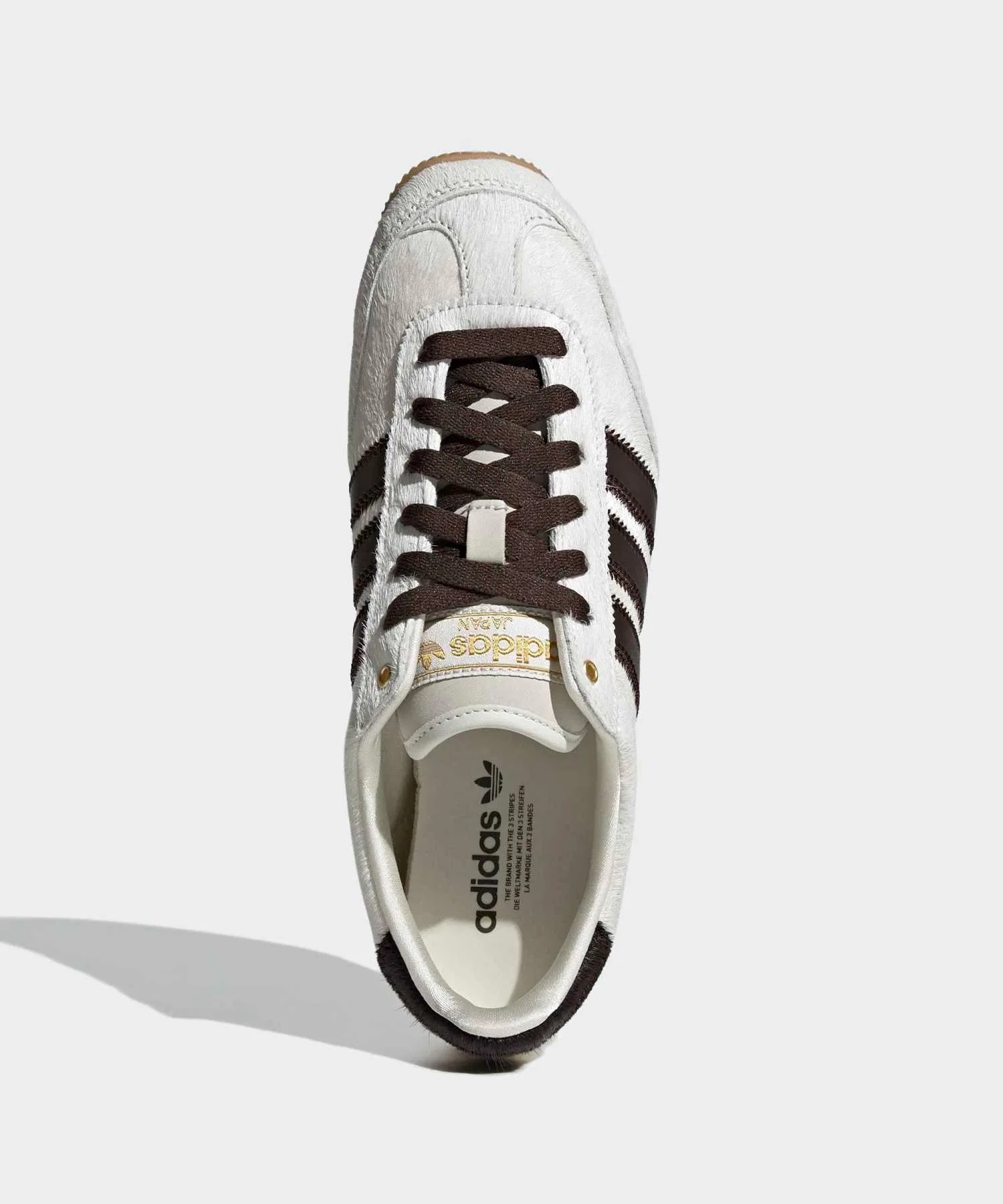 Унисекс кроссовки из натуральной кожи Adidas Japan белые — фото 2