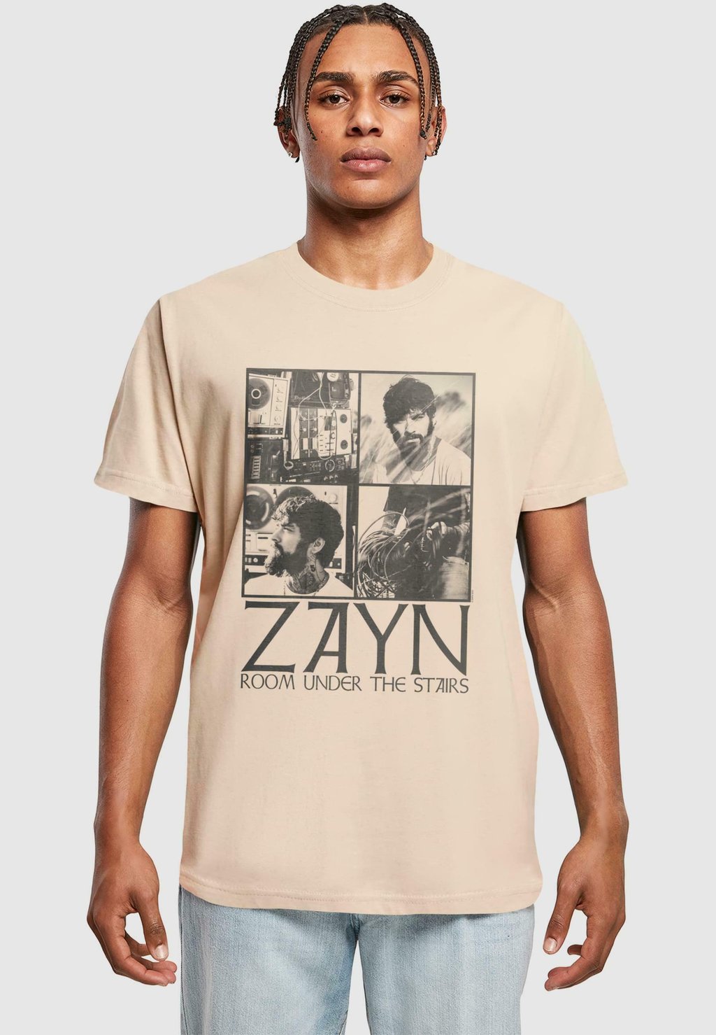

Футболка с принтом ZAYN - QUAD COLLAGE Merchcode, песочный