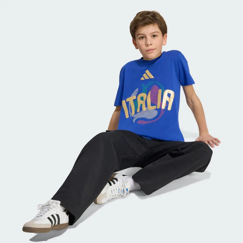Детская футболка adidas FIFA World Cup 26 Italy, насыщенный синий — фото 3