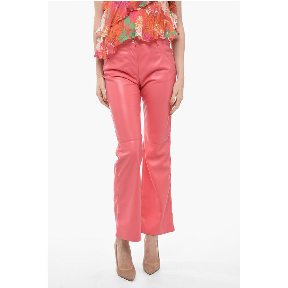 

Брюки прямого кроя из эко-кожи с 5 карманами Msgm, Multicolor