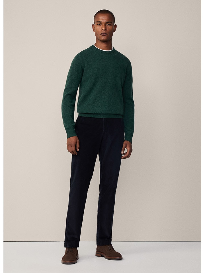 

Hackett London Шерстяной свитер темно-зеленого цвета