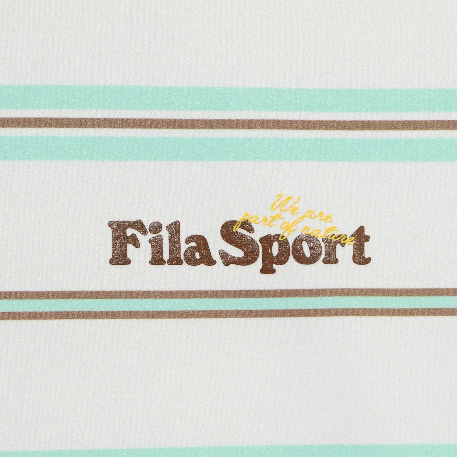 Детская полосатая футболка свободного кроя тёмно-синяя от Fila Kids — фото 3
