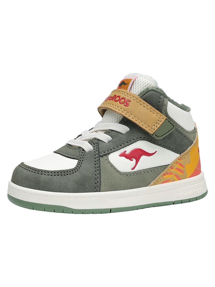 Кроссовки K-CPI Kalino Mid EV в белом/желтом/зеленом цвете Kangaroos — фото 2