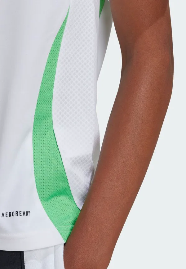 Алжир 24 домашняя детская спортивная футболка Adidas Performance, White Semi Flash Green — фото 3