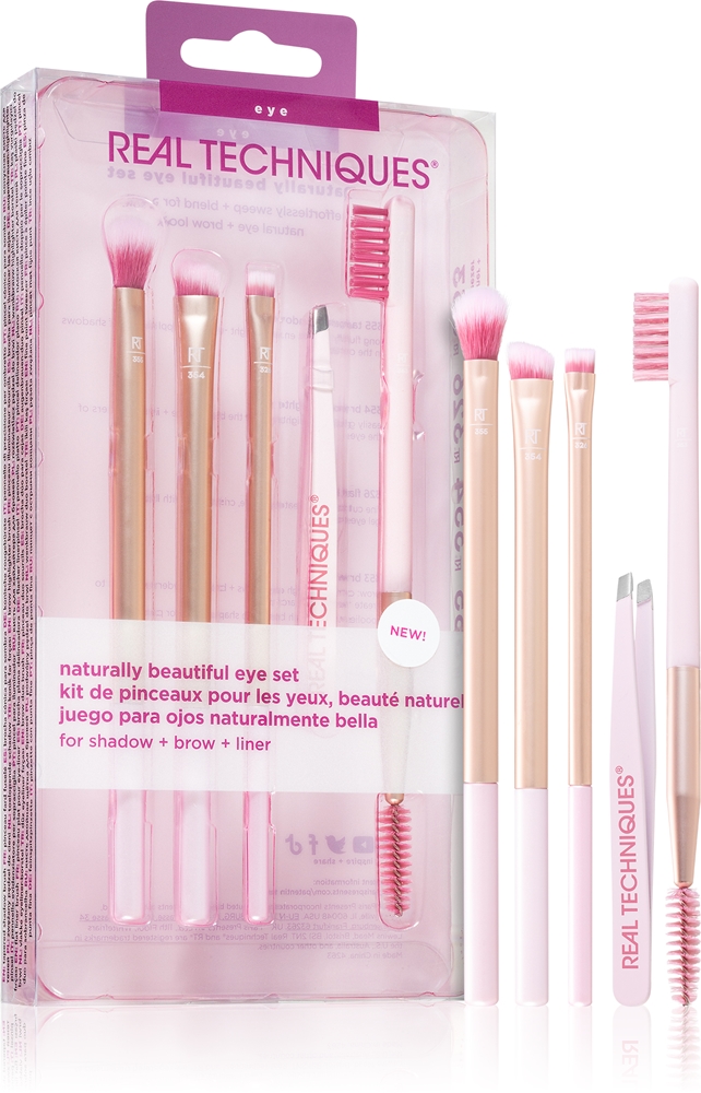 

Набор для создания естественно красивого макияжа глаз и бровей Real Techniques, 5 шт