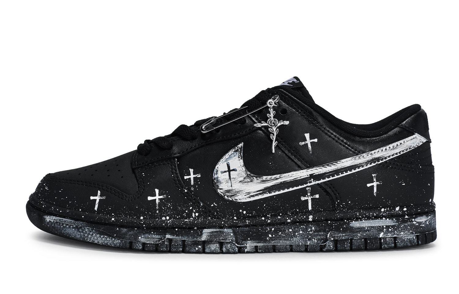 

Dunk 811 Manufacturing, The Chosen Voice Low top Skateboard Shoes Unisex Nike, черный/белый