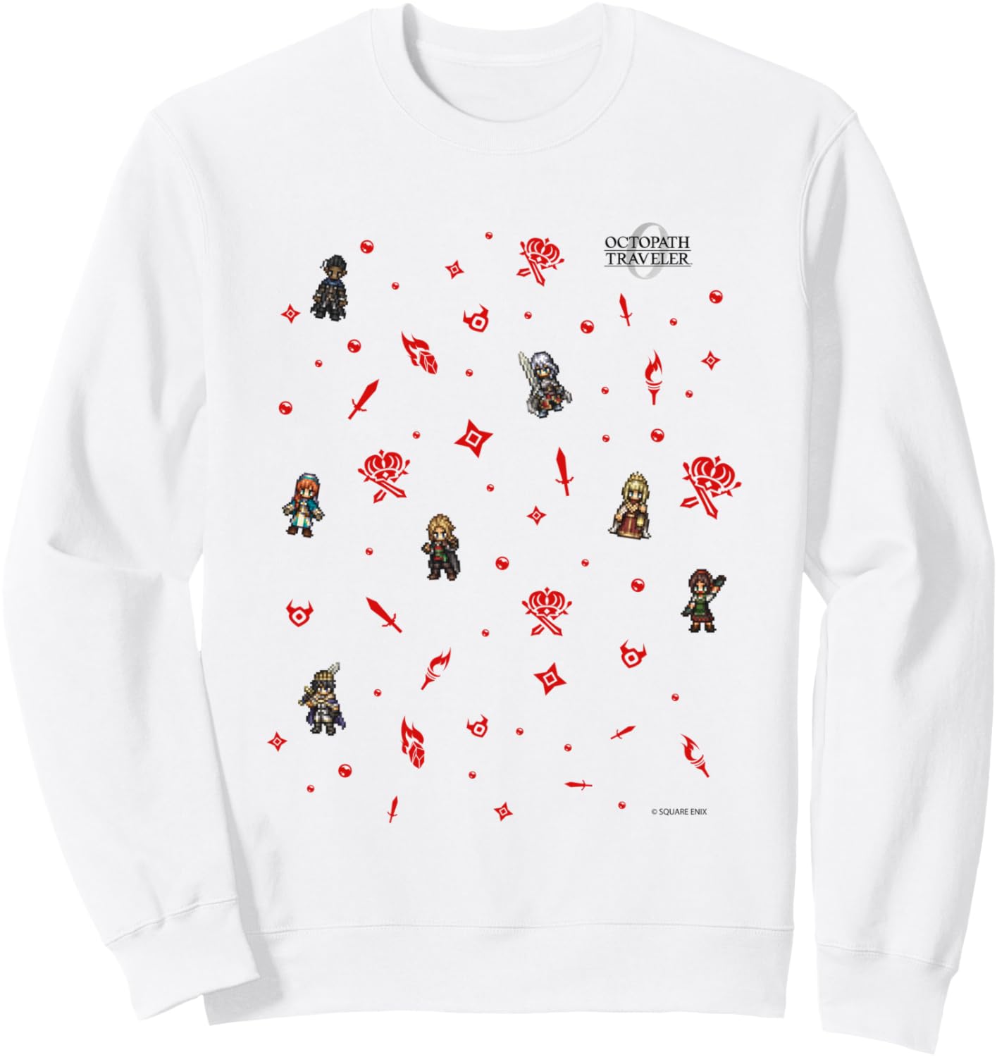 

Толстовка Octopus Traveler 0 Holiday Party Limited Edition Square Enix, белый
