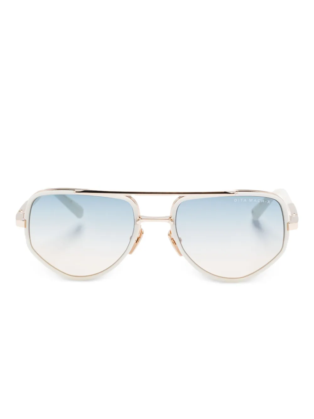 

Солнцезащитные очки Mach-X в геометричной оправе Dita Eyewear, белый