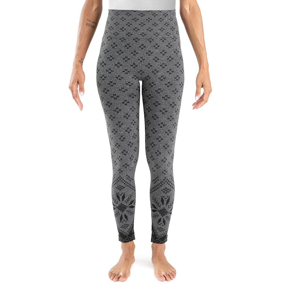

Женские леггинсы MUK LUKS на флисовой подкладке, цвет Charcoal Bergen
