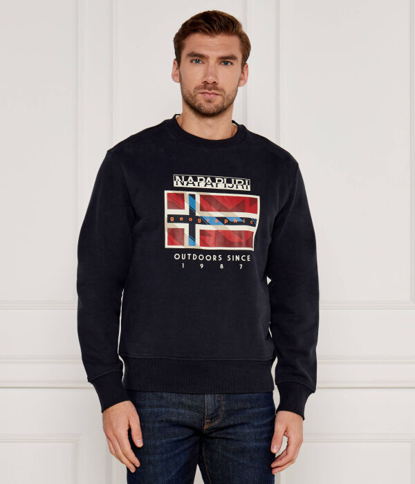 

Толстовка Napapijri Relaxed Fit, синий