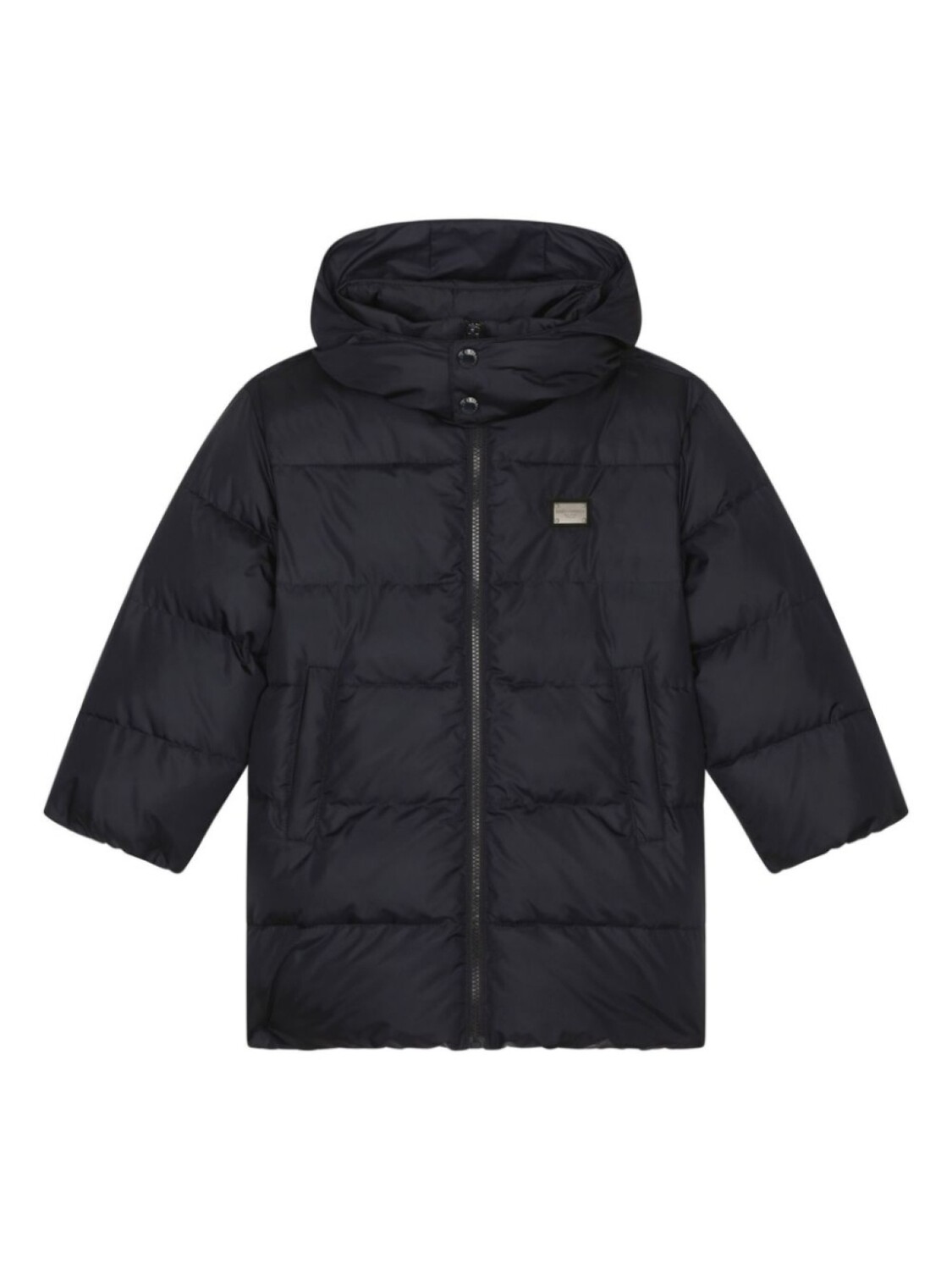

Dolce & Gabbana Kids пуховик с логотипом, синий