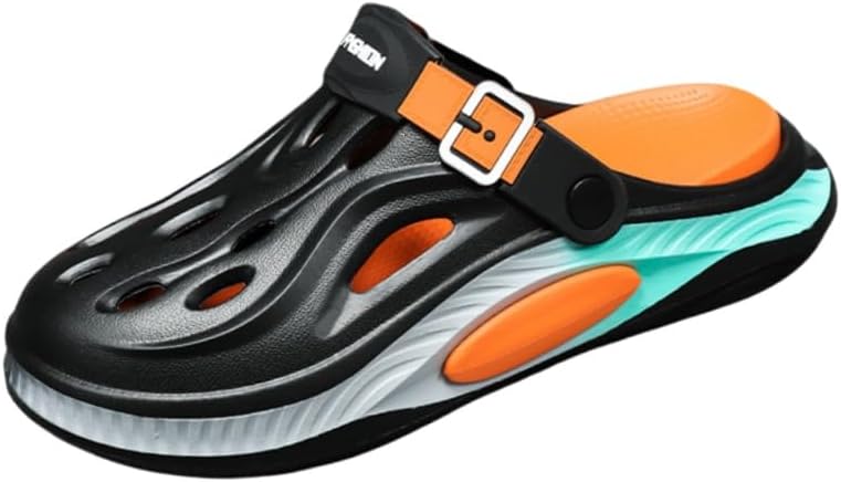 

Мужские летние сандалии из EVA - с толстой подошвой, модные повседневные для подростков Fusecottc, черный