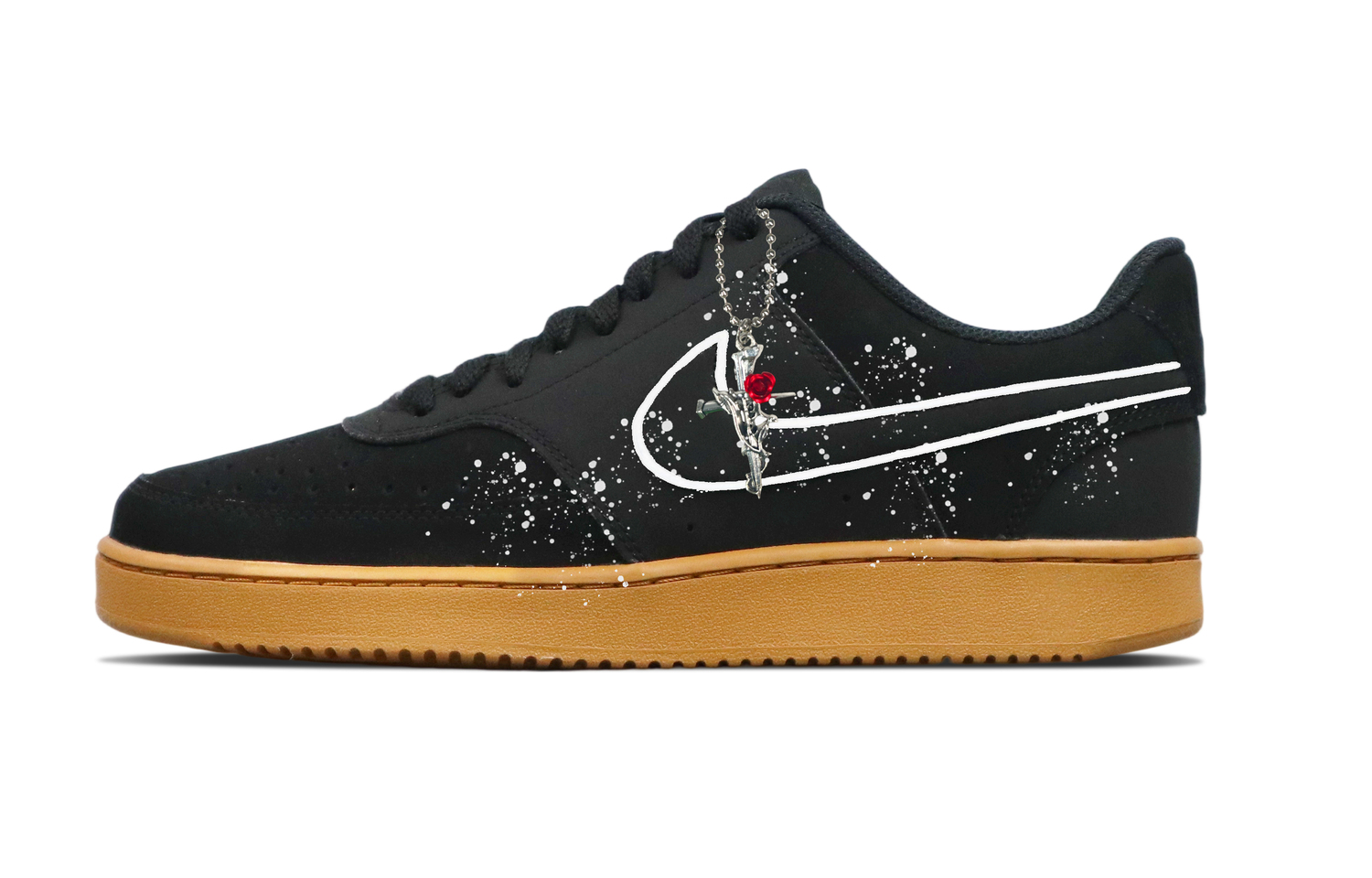 

Nike Court Vision 1 амортизирующие, износостойкие низкие кроссовки для скейтбординга мужские black brown