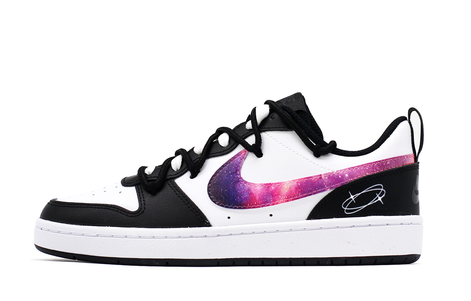 

Кроссовки Nike Court Borough Skateboarding Shoes Women's Low-top Black/white/pink, фиолетовый