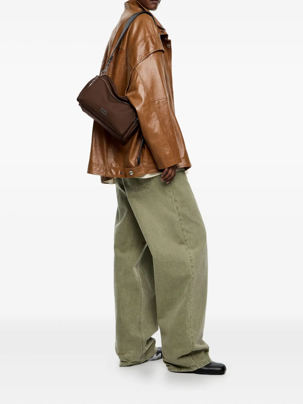 

Сумка через плечо среднего размера с логотипом Bimba Y Lola, зеленый