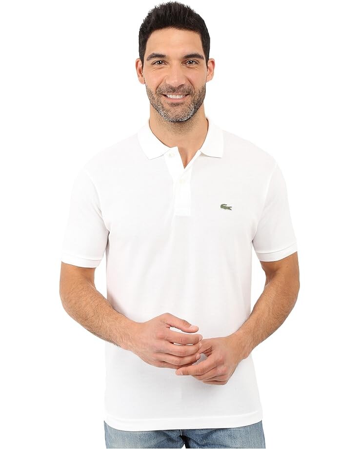 

Поло Lacoste L1212 Classic Pique Shirt, белый