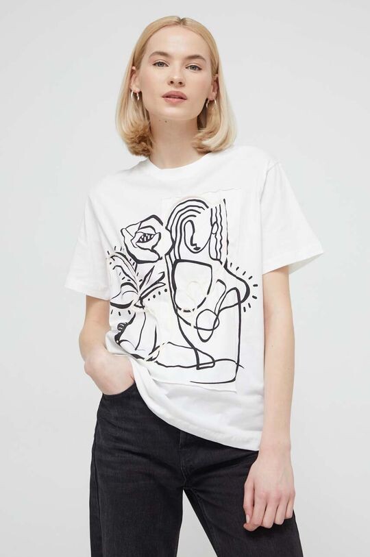 

TRISTAN хлопковая футболка Desigual, белый