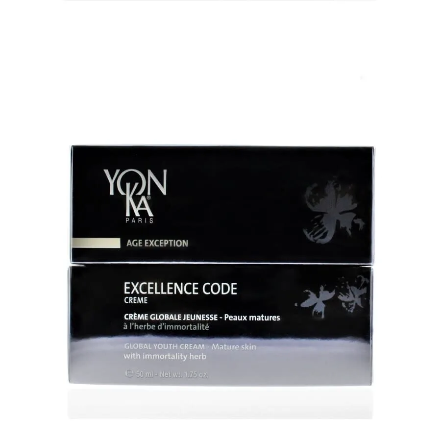 Крем Yonka Unisex Age Exception Excellence Code Global Youth с травой бессмертия 1,75 унции Уход за кожей 832630004406