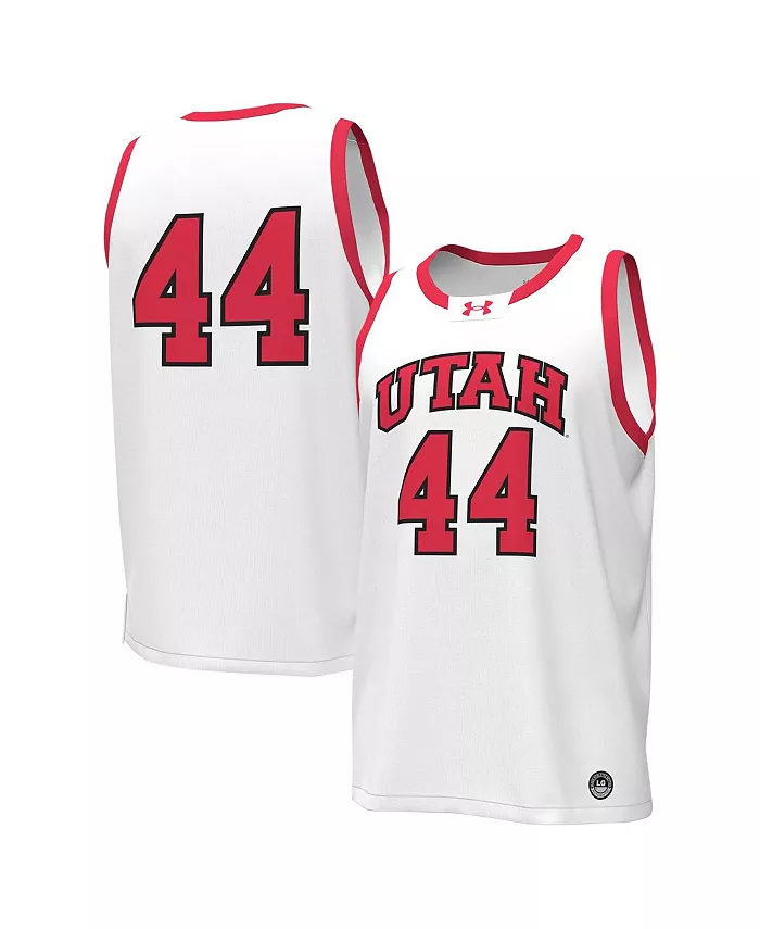 

Мужская баскетбольная реплика джерси #44 Utah Utes белого цвета Under Armour