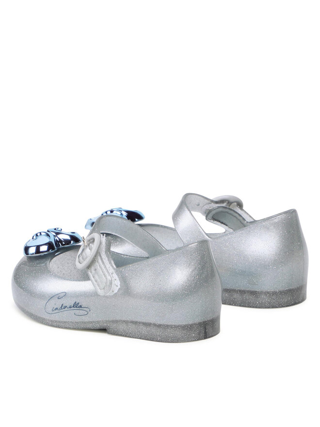 Балетки Mini Melissa Sweet Love + Disn 33447 Melissa, серебряный — фото 3