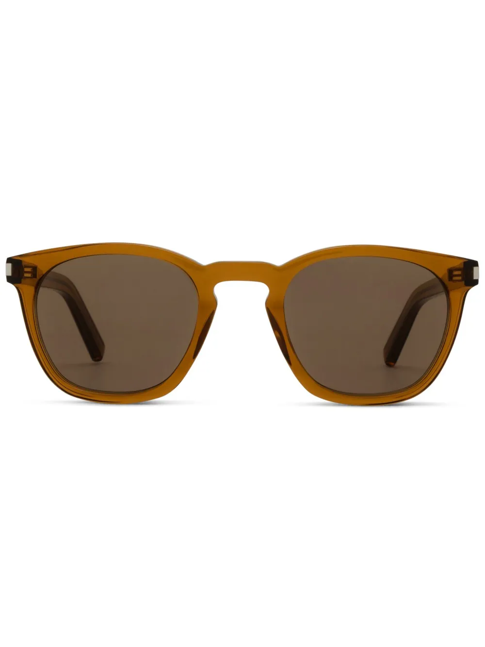 

Солнцезащитные очки с логотипом Saint Laurent Eyewear, коричневый
