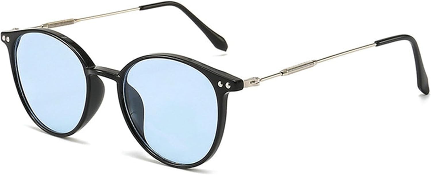 

Винтажные круглые солнцезащитные очки Helena для мужчин и женщин, 2024 год, роскошная классическая металлическая оправа, синие солнцезащитные очки для мужчин, защита от ультрафиолета UV400, C5