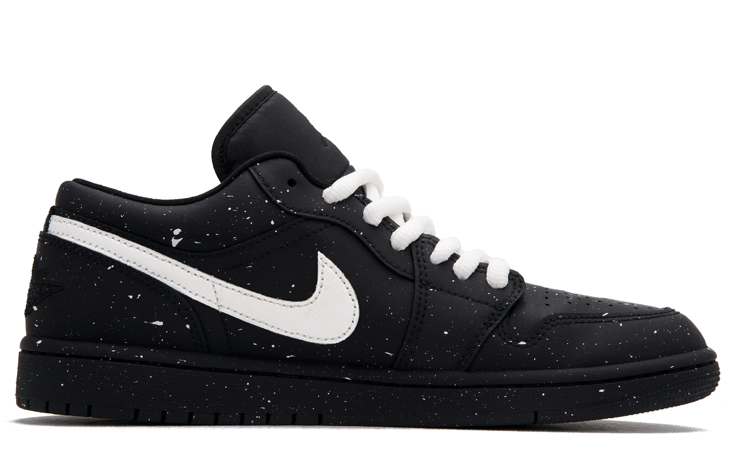 Jordan Кроссовки Air 1 'Stellium' Abrasion Resistant Low top Vintage Basketball Shoes Men's Black White — фото 3
