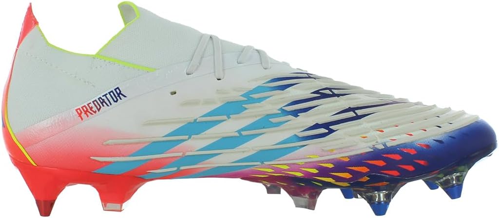 Кроссовки adidas Predator Edge.1 Low SG унисекс, белый/синий/желтый — фото 2