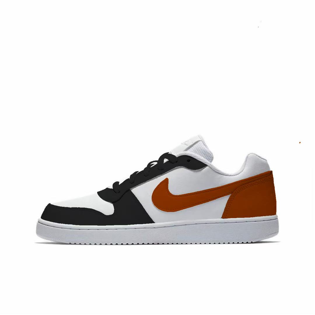 

Nike Кроссовки для скейтбординга EBERNON Dark Night Fiery Orange с нескользящей подошвой, износостойкие, мужские, черно-оранжевые