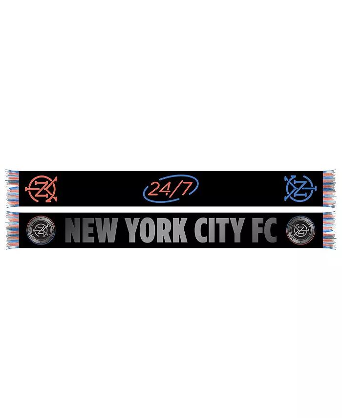 

Мужской и женский черный шарф с крючком из футбольного клуба New York City FC 2024 Ruffneck Scarves
