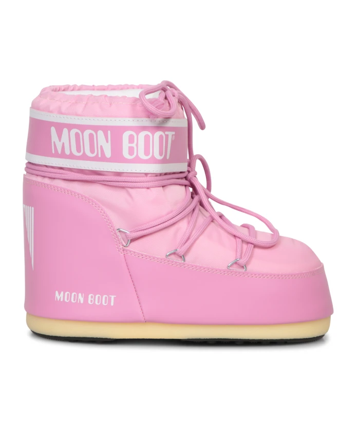 Зимние сапоги из нейлона Moon Boot Icon Low, розовый