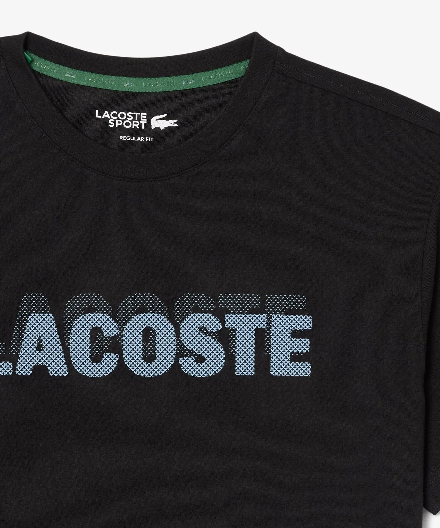 Футболка с логотипом бренда, изготовленная из сверхсухой ткани LACOSTE, Black — фото 4