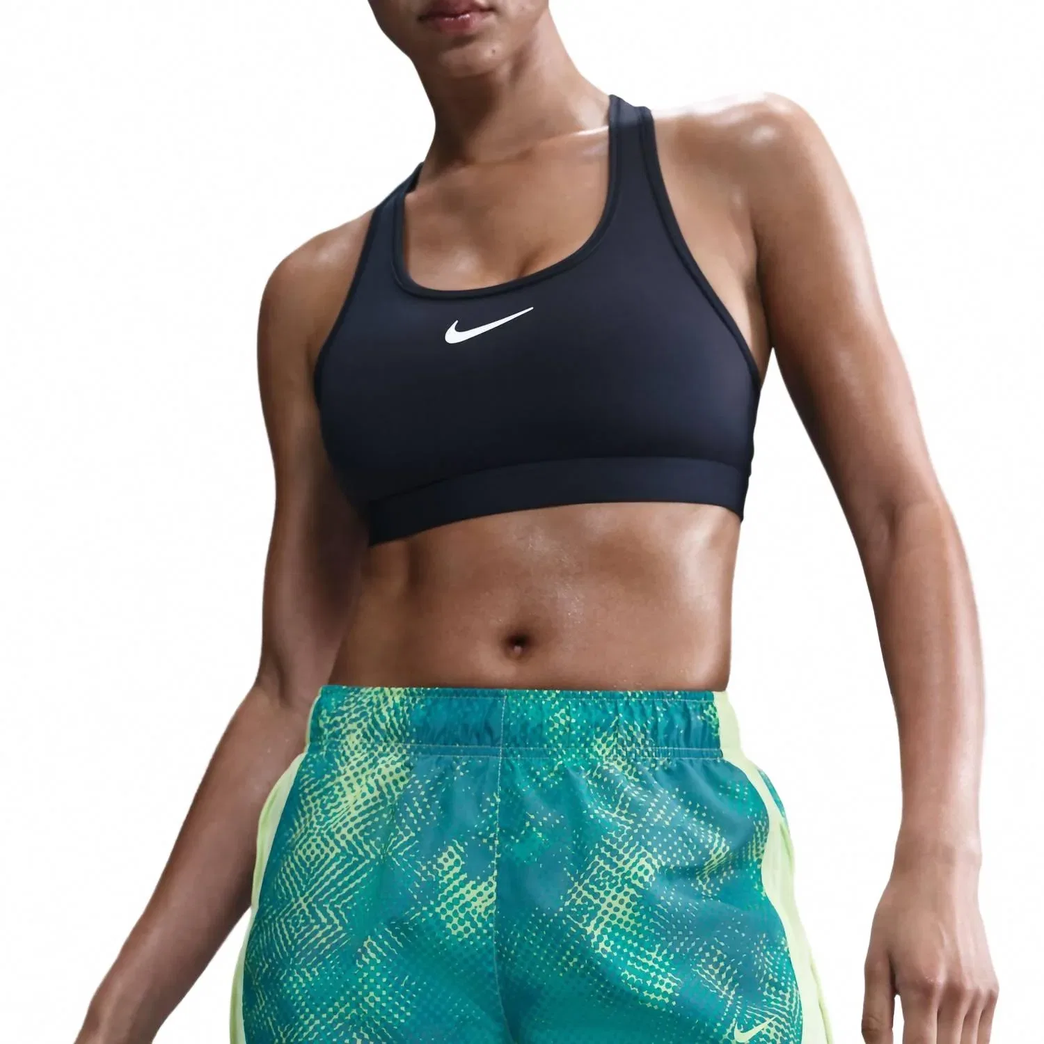 Nike Женские шорты Tempo Lined Dri Fit 3 дюйма, бирюзового цвета — фото 4