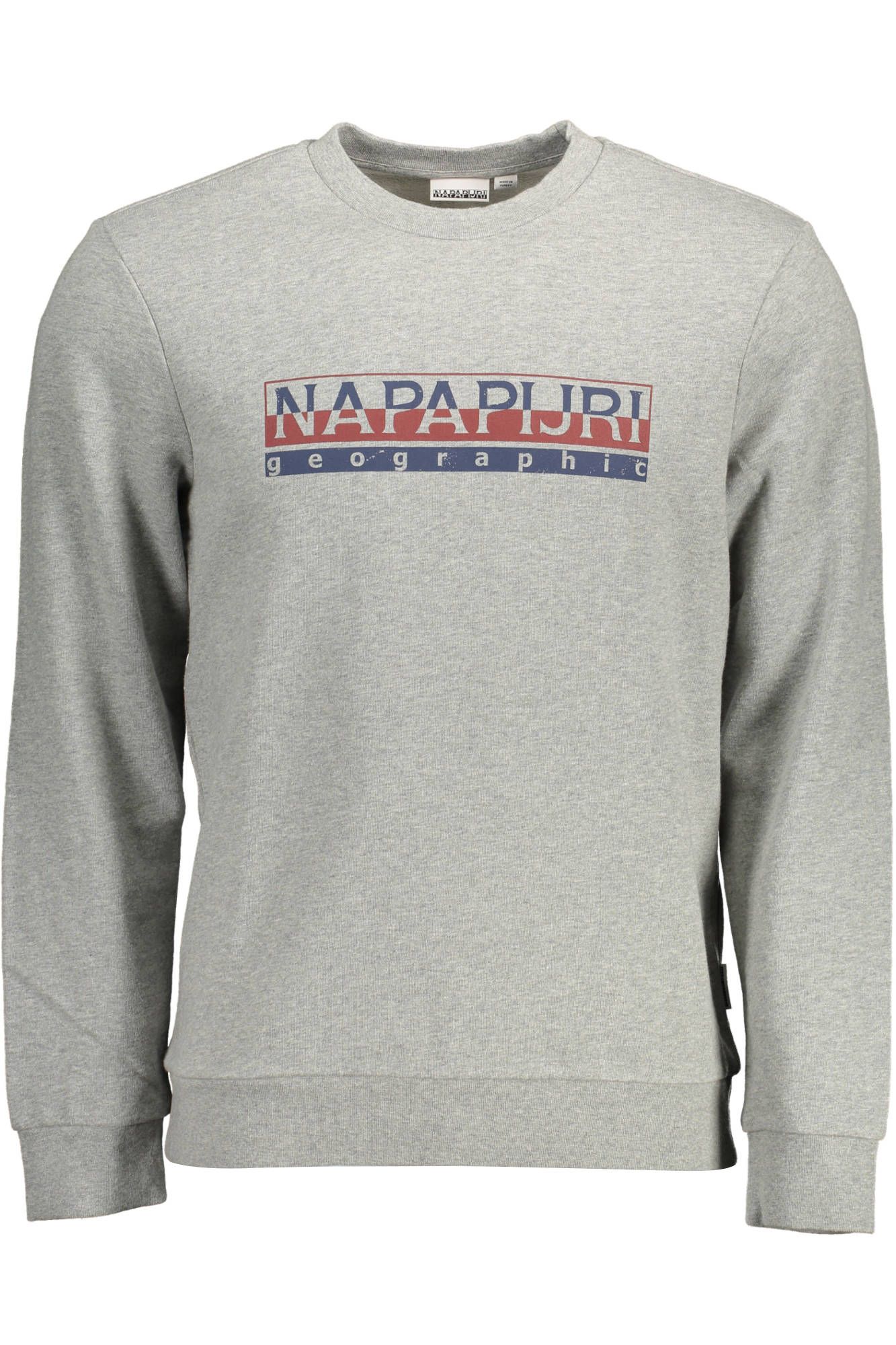 

Серый хлопковый мужской свитер Napapijri