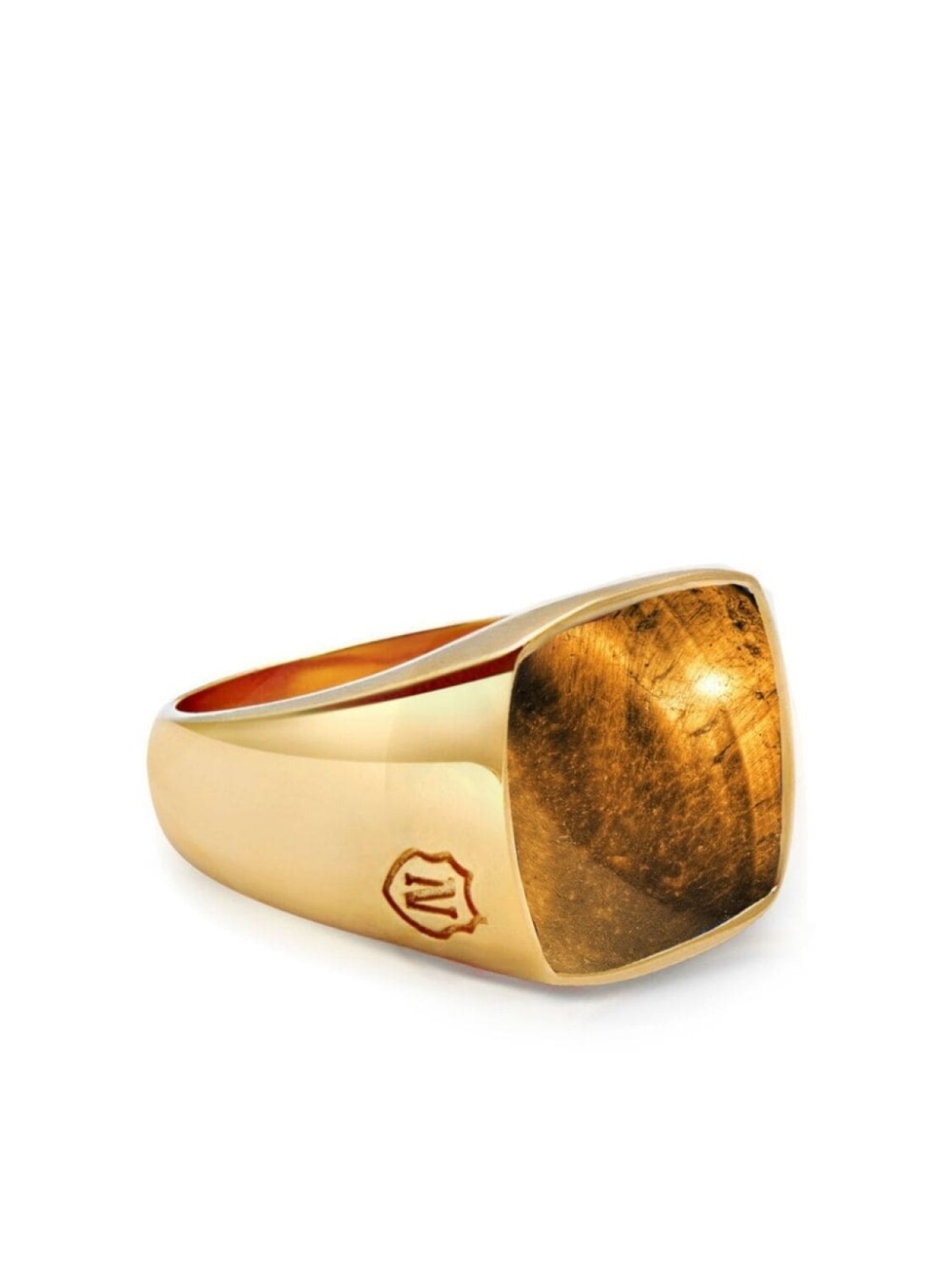 

Кольцо-печатка с камнем Nialaya Jewelry, золотой