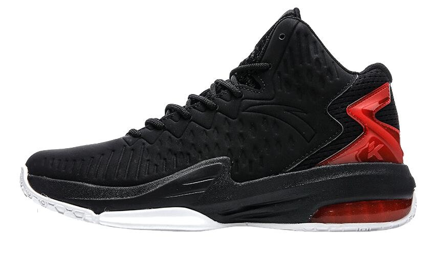 

Баскетбольные кроссовки KT3 мужские высокие черные/университетские красные Anta