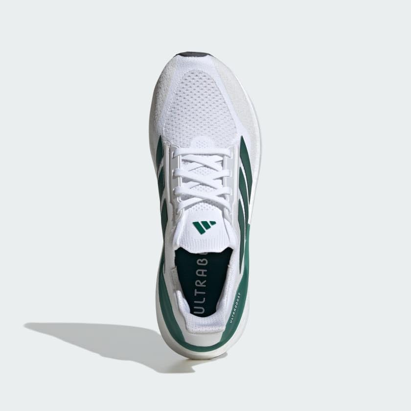 Мужские кроссовки Adidas Ultraboost 5X для бега, белый/зеленый — фото 3