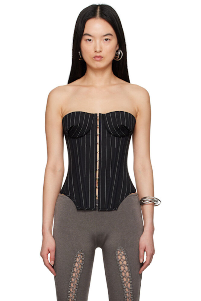 

Эксклюзивный черный корсет SSENSE «The Bi-Material Suit» Jean Paul Gaultier