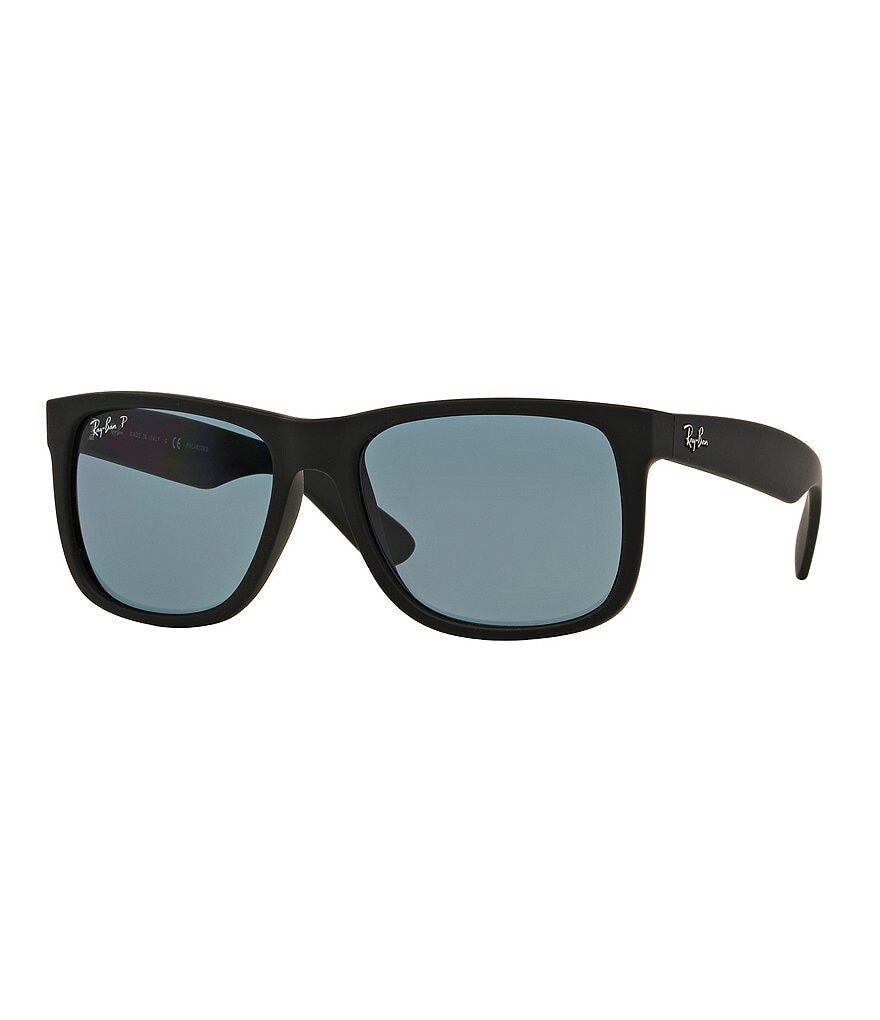 

Поляризованные квадратные солнцезащитные очки унисекс Ray-Ban Justin, черный