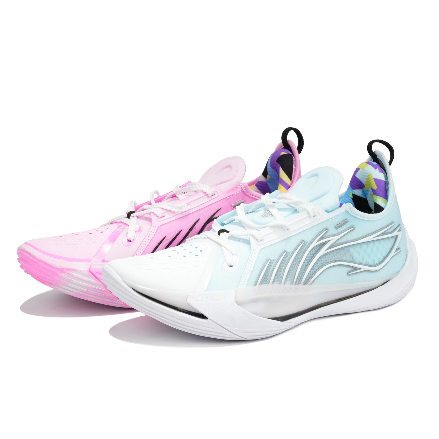 

LINING Кроссовки баскетбольные мужские Sonic 13 Low top Blue Pink