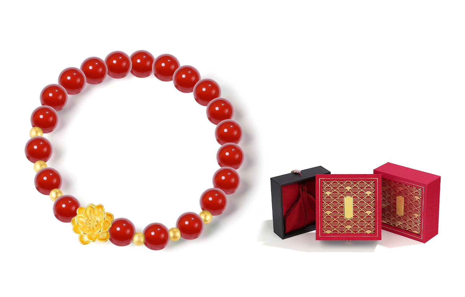 

Браслеты Colored Glaze для женщин IWE, красный/Box Limited Edition