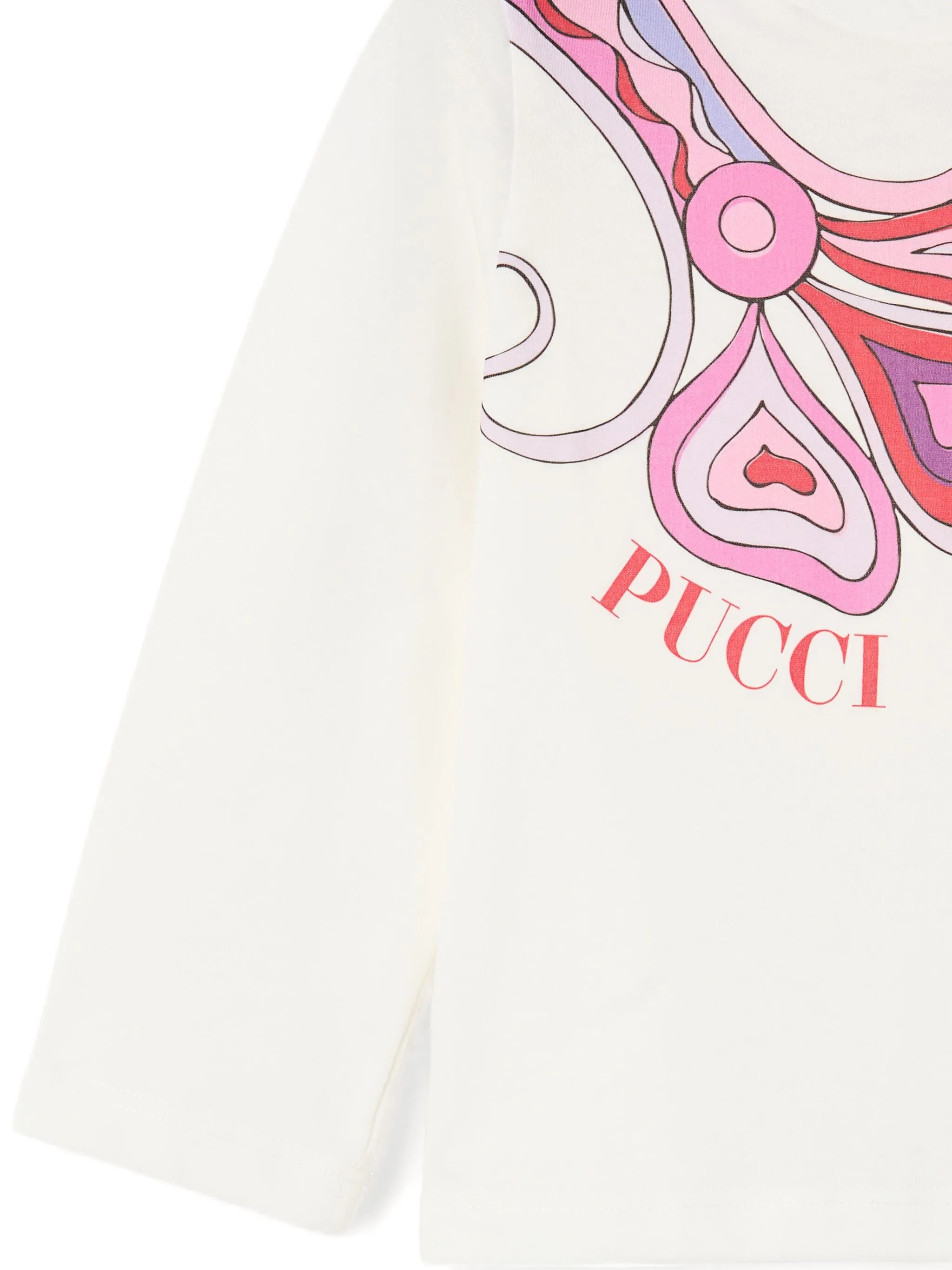 

Футболка с длинными рукавами Pucci Junior, белый