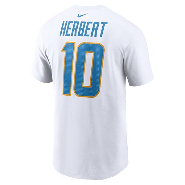 Футболка с именем и номером джастина херберта los angeles chargers Nike — фото 4