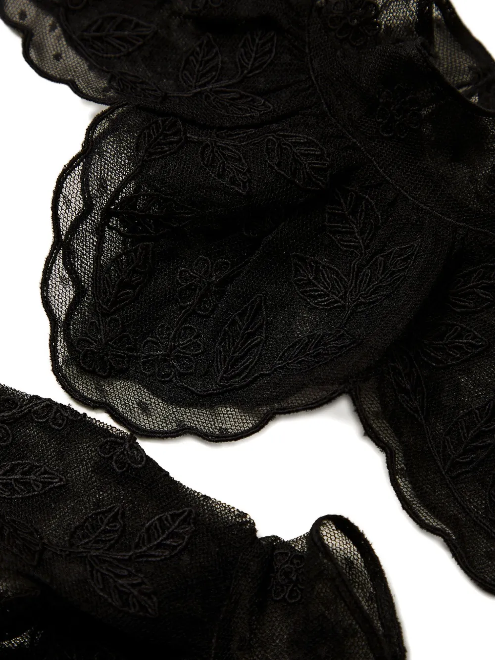 

Манжеты с вышивкой Twinset, черный