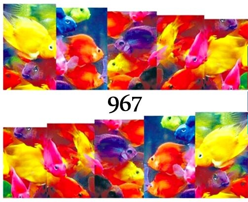 

Водные наклейки для ногтей - №967, Raisin